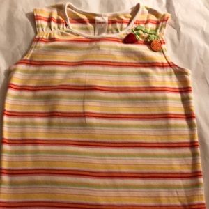Top girls new size 9 cotton Gymboree height 54-57" weight 65-71 lbs striped-